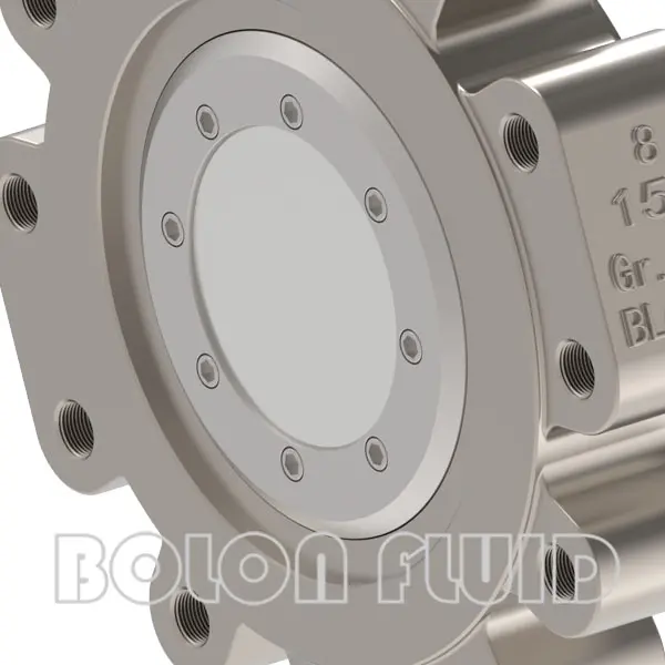 API Standard B367 Gr.C-2 Lugged Titanium Butterfly Valve - 图片 3