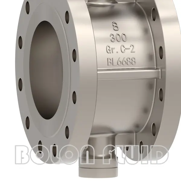 Titanium B367 Gr.C-2 API Standard Flanged Butterfly Valve - 图片 3