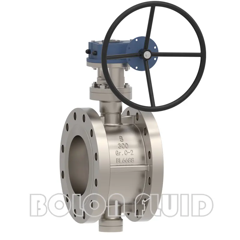 Titanium B367 Gr.C-2 API Standard Flanged Butterfly Valve